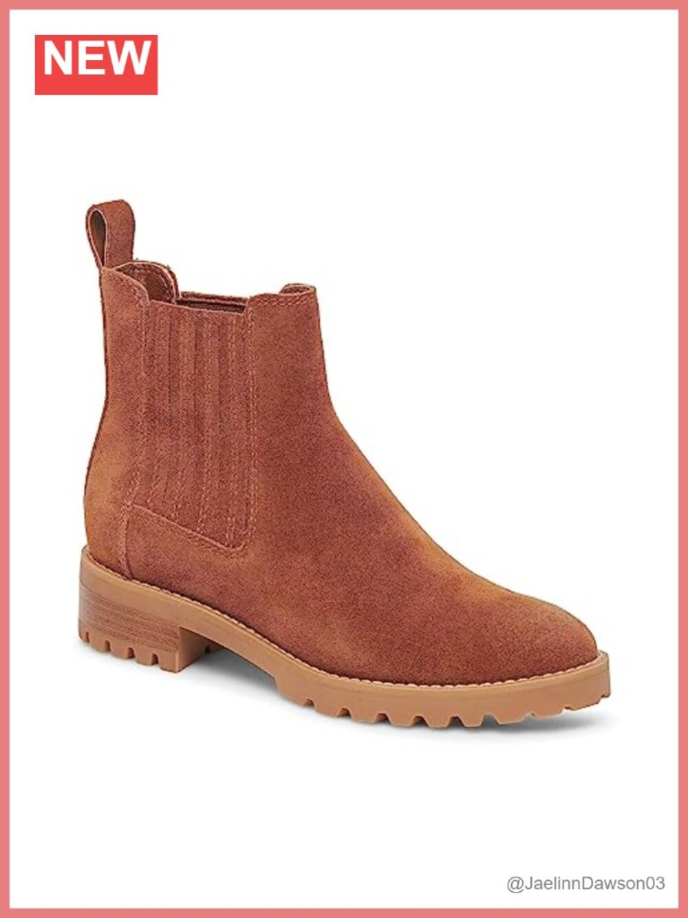 Water Resistant Suede Ankle Bootie Round Toe Block Heel Pull-On